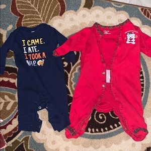 Holiday baby pajamas